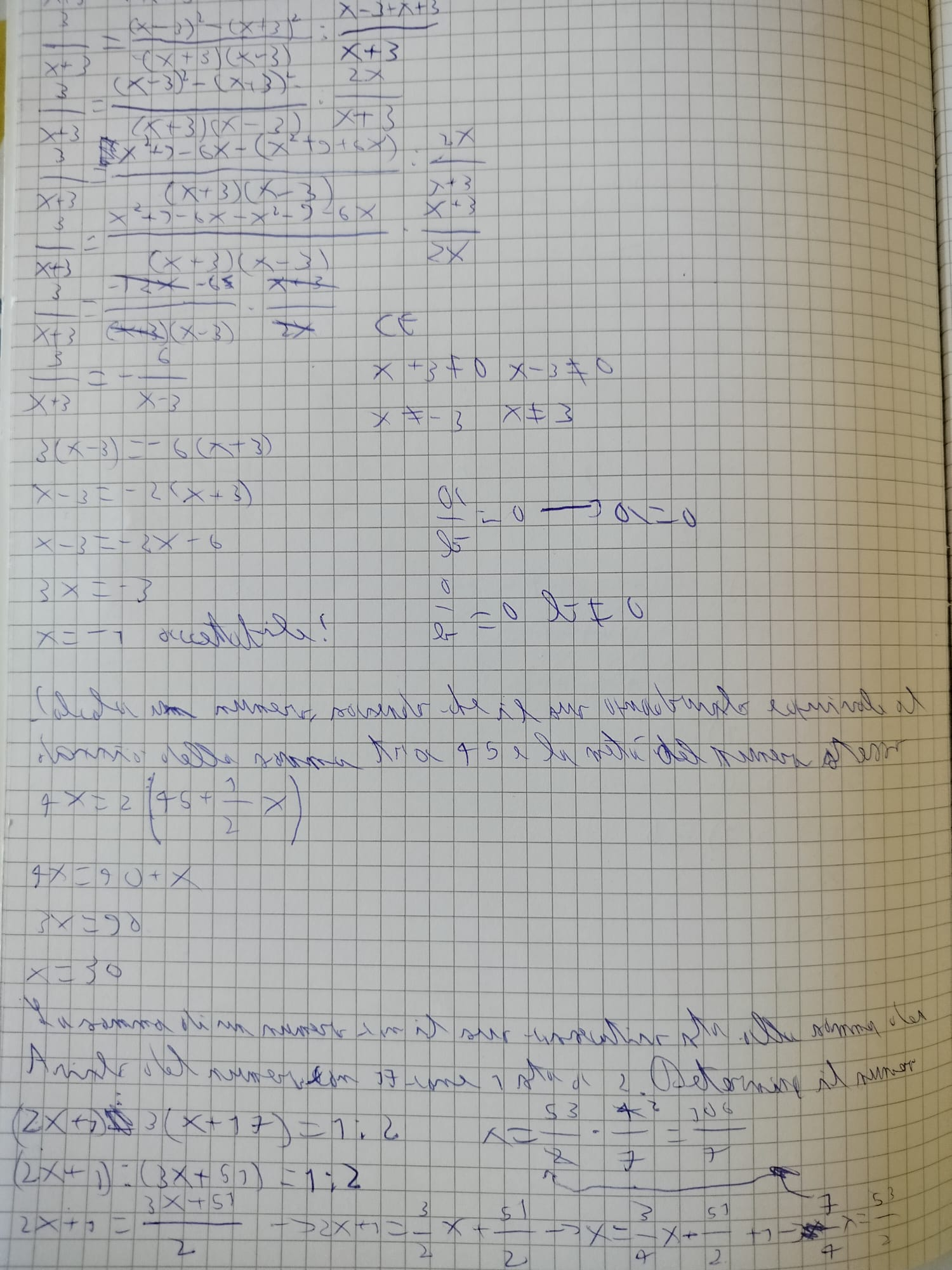Studente durante una ripetizione online